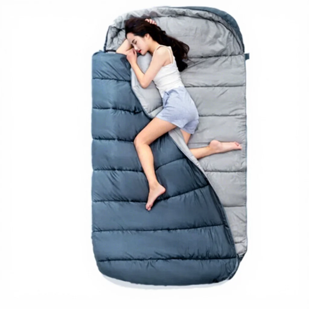 

Comfortable Mummy Sleeping Bag Adult Winter Thickened Cold-Proof Envelope Outdoor Camping Car Office Noon Nap Dual-use Chemical