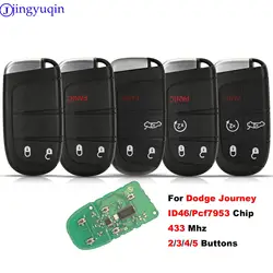 jingyuqin Original 2/3/4/5 Buttons Smart Remote Car Key 433MHz With PCF7953/ID46 Chip For Dodge Journey 2013-2018