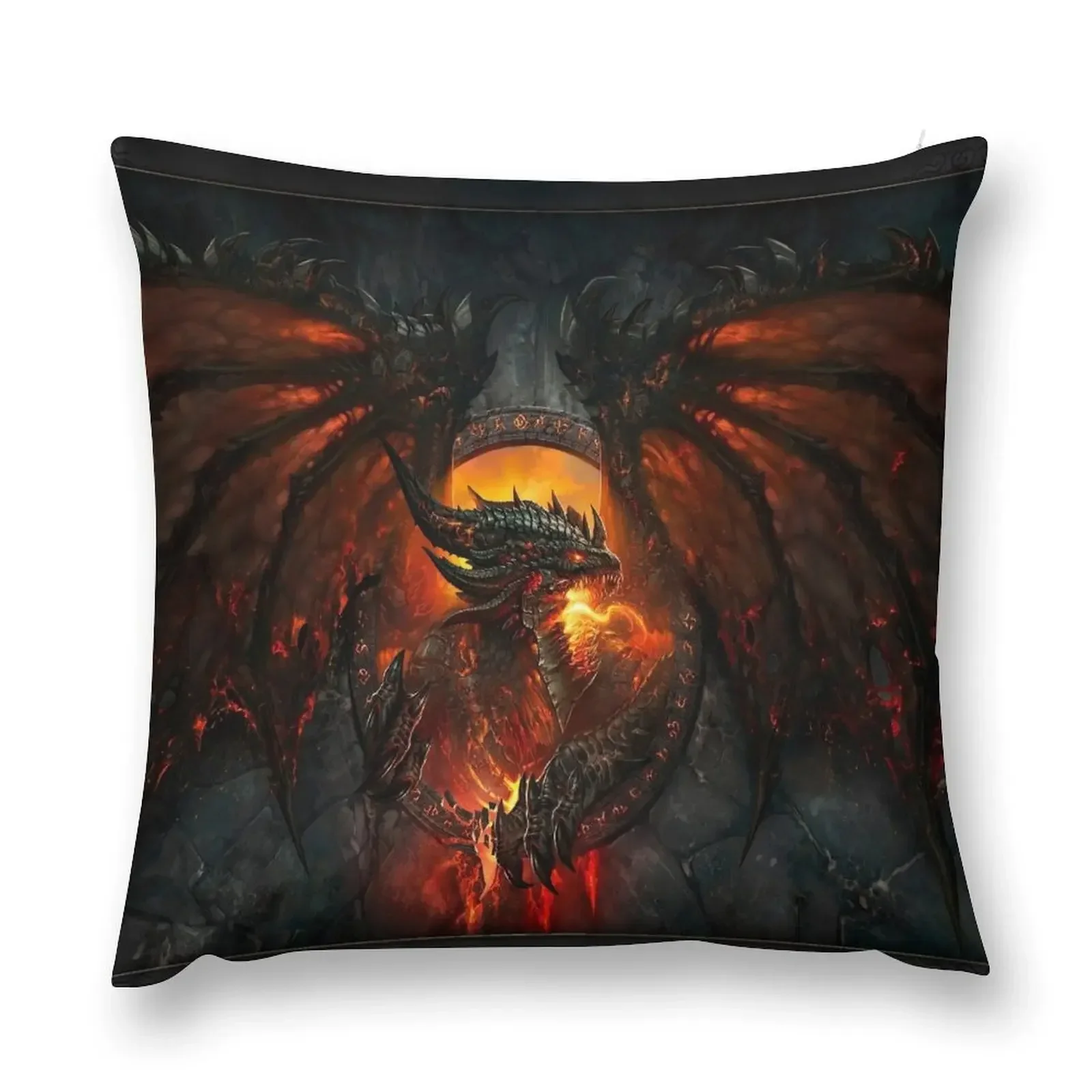 UPDATED: DEATHWING DRAGON WOW (PREMIUM) Throw Pillow covers for pillows Christmas Pillow Elastic Cover For Sofa pillow