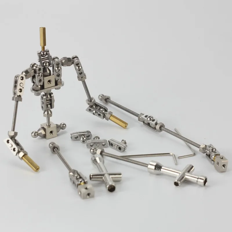 1pcs Professional frozen frame animation stainless steel wear-resistant flexible doll skeleton excluding hands
