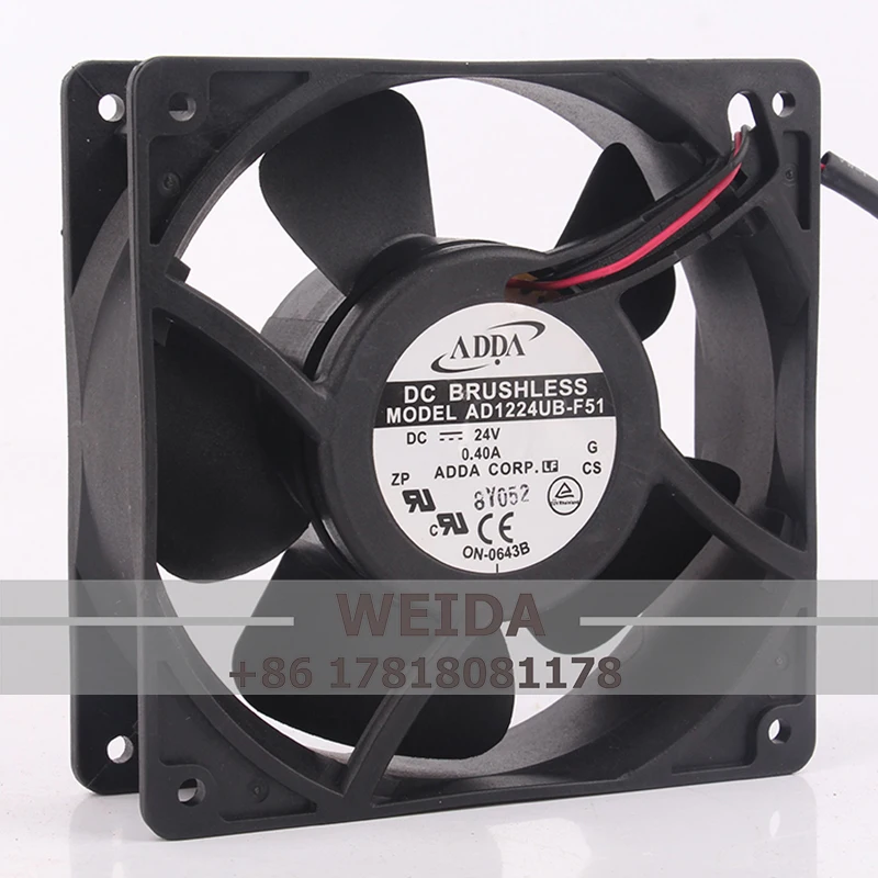 

AD1224UB-F51 DC24V 0,40A корпусной вентилятор ADDA осевой вентилятор охлаждения 12038 инвертор шкафа с двойным шариком
