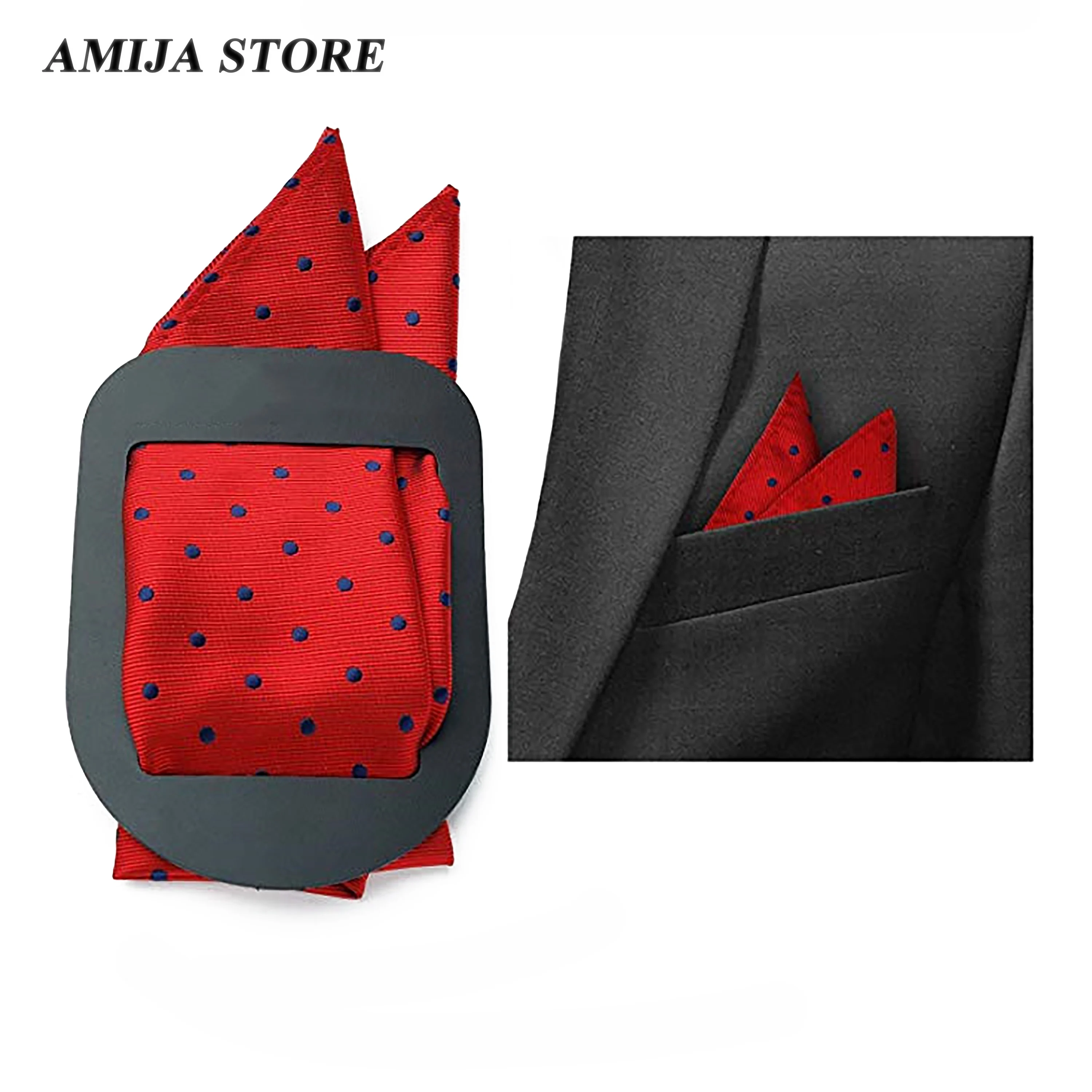 Fashion Pocket Squares Holder Handkerchief Keeper Organizer Man Prefolded Handkerchiefs For Men Gentlemen Suit Wearing Accessori