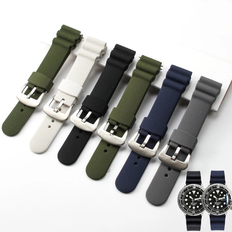 22mm Seiko Turtle Tuna Watch Strap Fit For SNE545P1 Seiko 5 SRPA21J1 Watch Case With Pin Buckle Watch Bracelet Band Belt