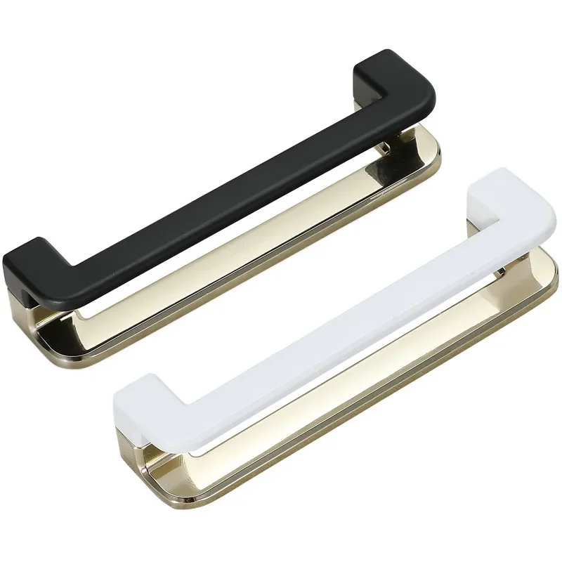 Two-color Simple Hardware Cabinet Door Handle Solid  Indoor Drawer Handle Door Knobs and Handles Handles for Kitchen Cabinets