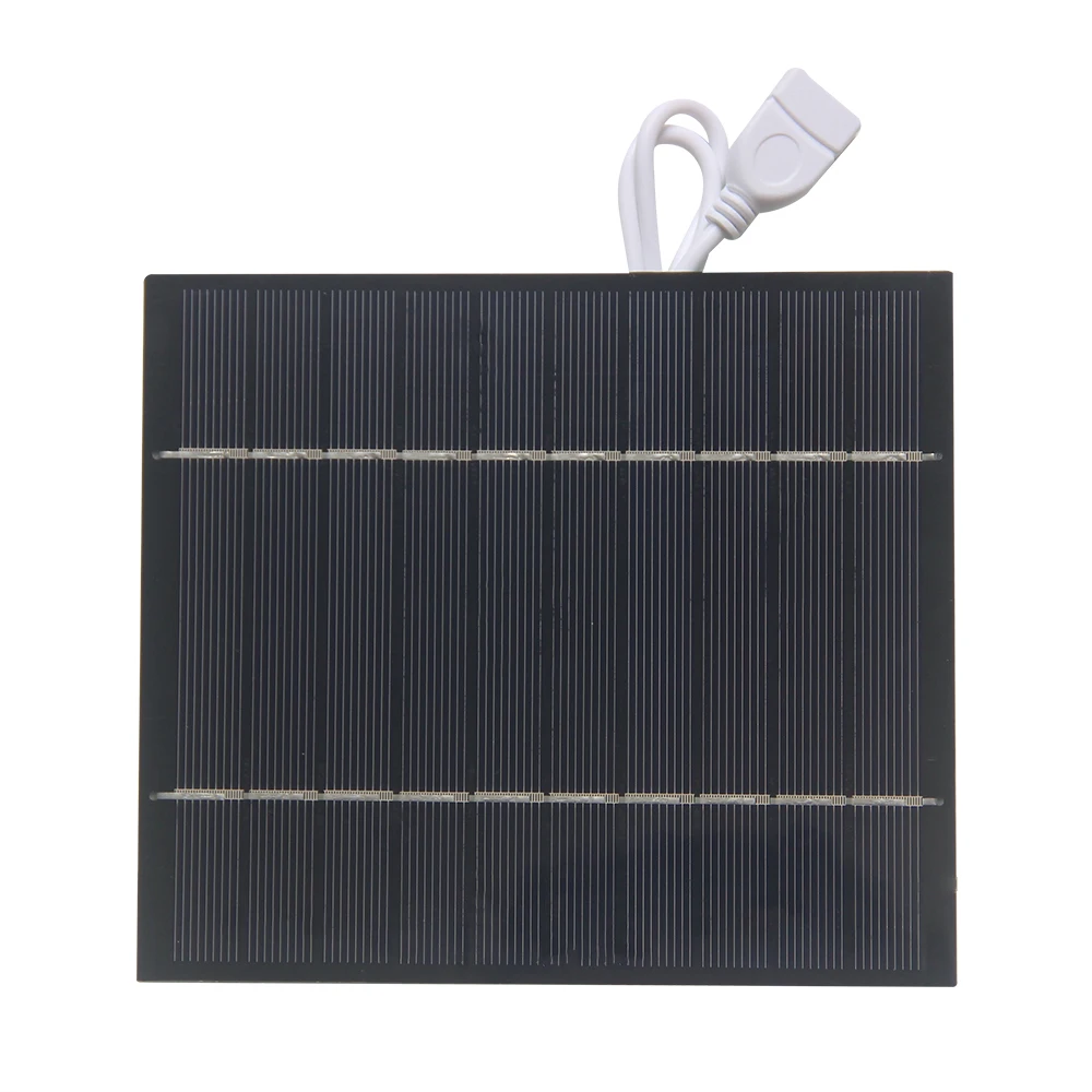 5W 5V 태양열 충전기 모바일 전원 은행에 대 한 단결정 태양 전지 패널 충전기 3.7V 배터리 충전기 빛 130*150MM