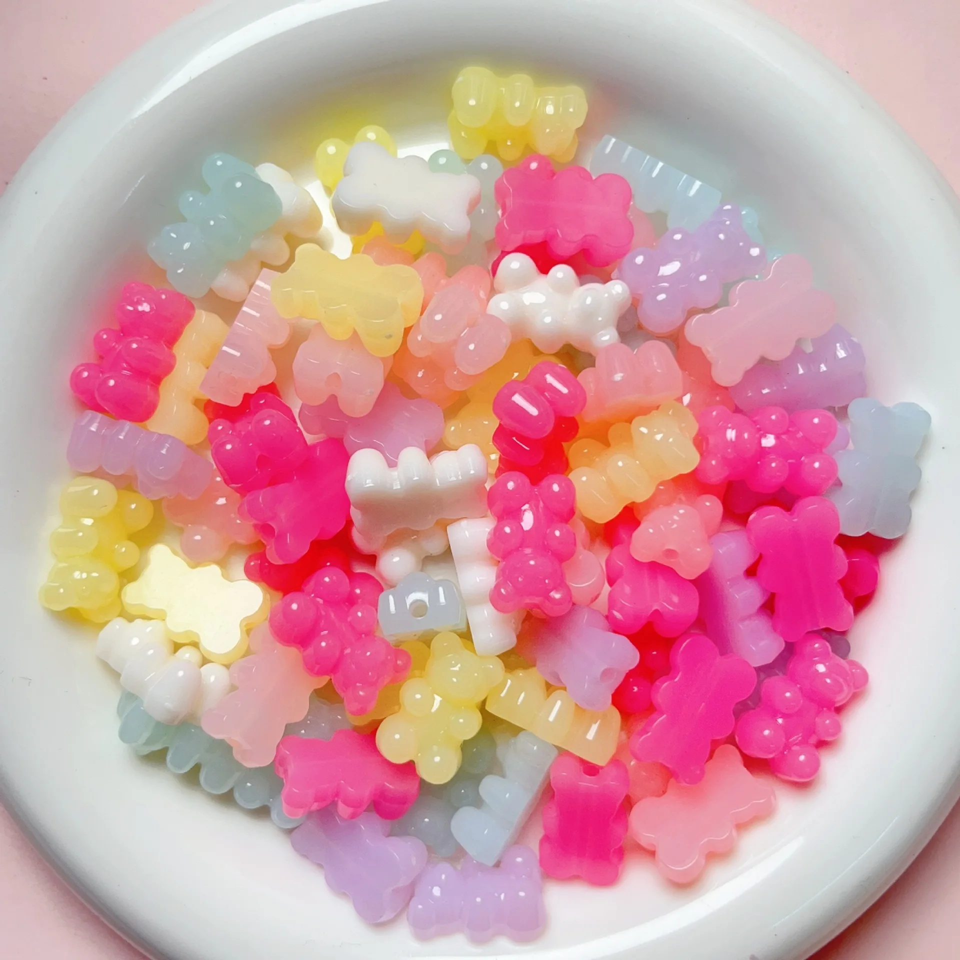 لطيف هلام الدب Kawaii الخرز لصنع المجوهرات Crafts بها بنفسك الحرف الديكور الهاتف سلسلة المفاتيح الاكسسوارات سوار الشعر حبل السحر