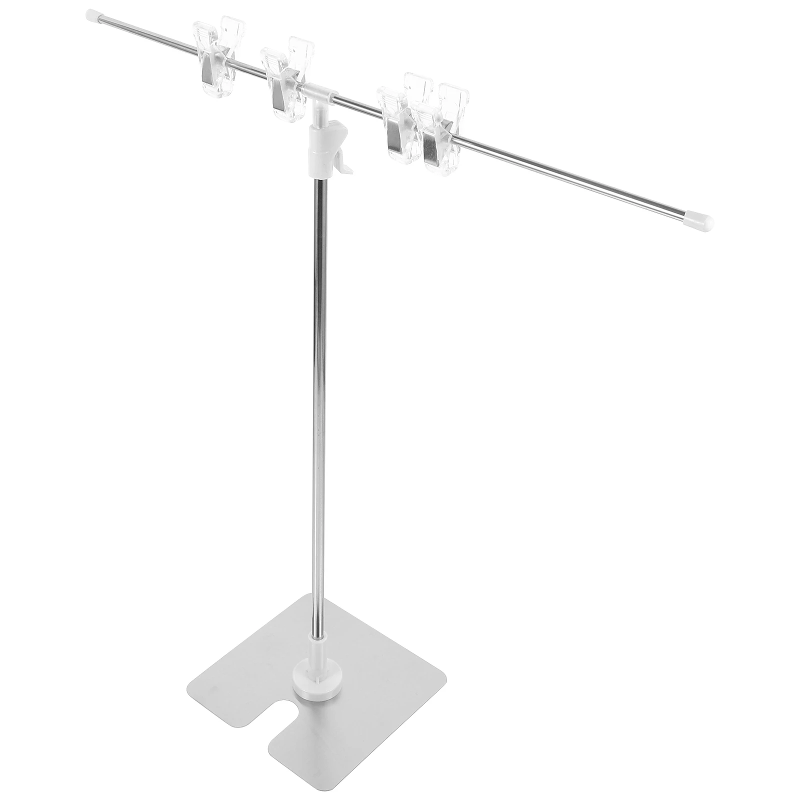

T-Shaped Poster Hanger Adjustable Clip Desktop Display Stand Advertising Sign Holder Poster Display Rack Table Menu Holder