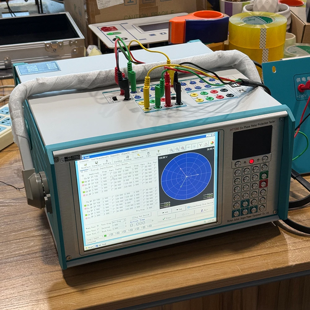 Six Phase Relay Protection Tester Secondary Injector Relay Protection Tester 180A 1000va 6 Phase in Parallel Max Output