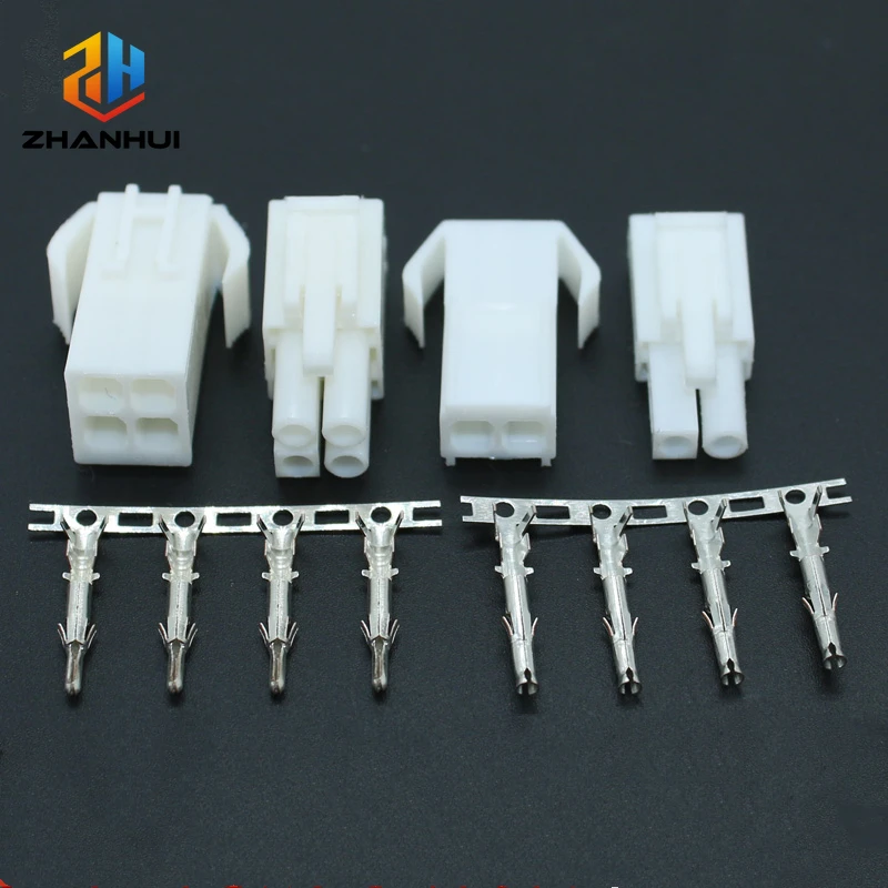 10/5Sets EL4.5 4.5mm Pitch Small Tamiya Style Automotive Connector 2-9Pin Male Female Plug with Crimp Terminals