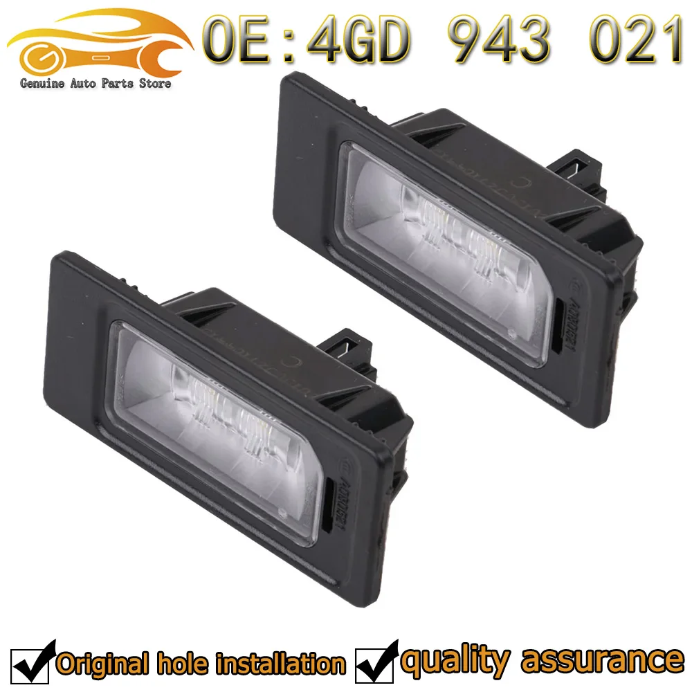

2Pcs LED License Plate Light Lamp For Audi A1 A3 A4 A5 A6 A7 Q3 Q5 TT For VW Jetta Passat 2013 2014 4G0943021 5N0943021