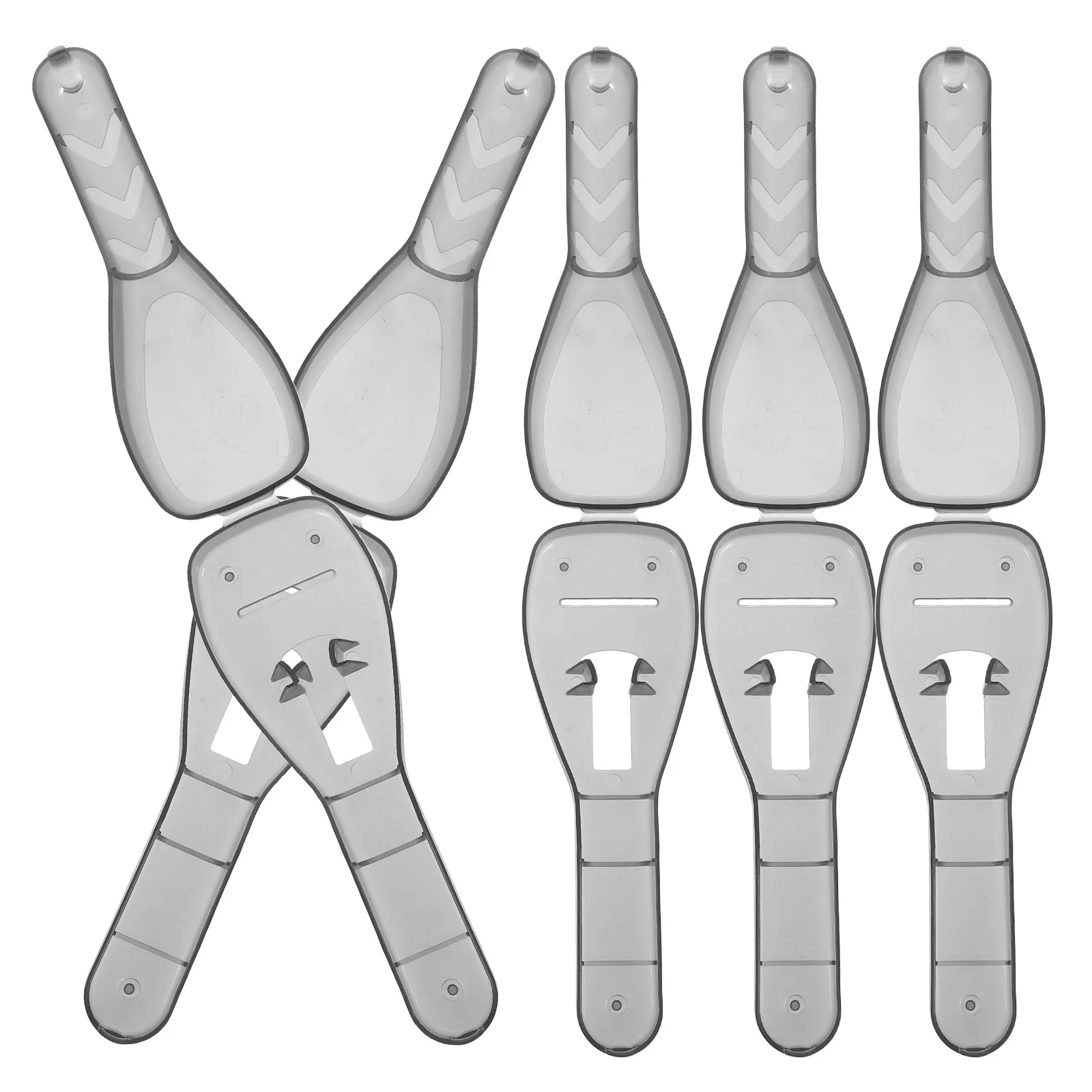 

5Pcs Manual Razor Case Plastic Travel Hard Cover Compact Shaver Holder Razor Storage Box Hair Removal Organizer for Men