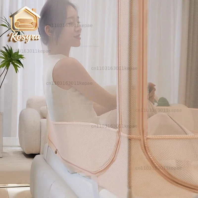 2026 New Anti-drop Mosquito Net Household Bedroom Free Installation of Yurt Baby Children To Prevent Falling Off The Bed Back To