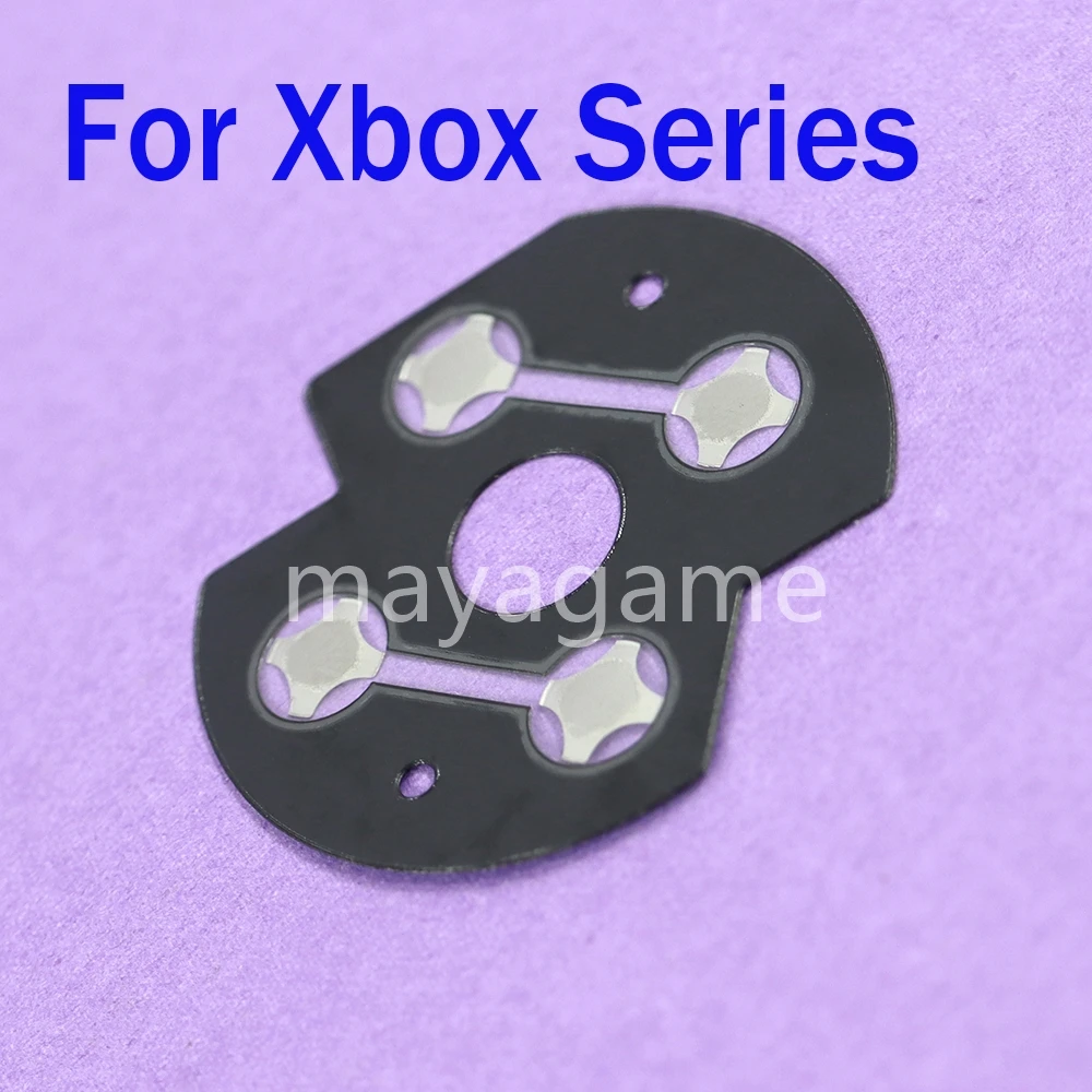 Pegatina de película conductora para mando de Xbox Series XSS XSX, 2 piezas, teclas cruzadas, d-pad, domo de Metal, placa PCB, botones