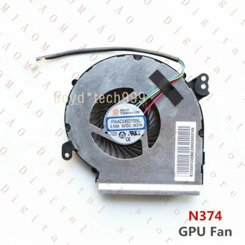 

RT для Msi GE62MVR GE72MVR MS-16JC MS-169C Вентилятор охлаждения процессора PAAD06015SL-N376 и N374