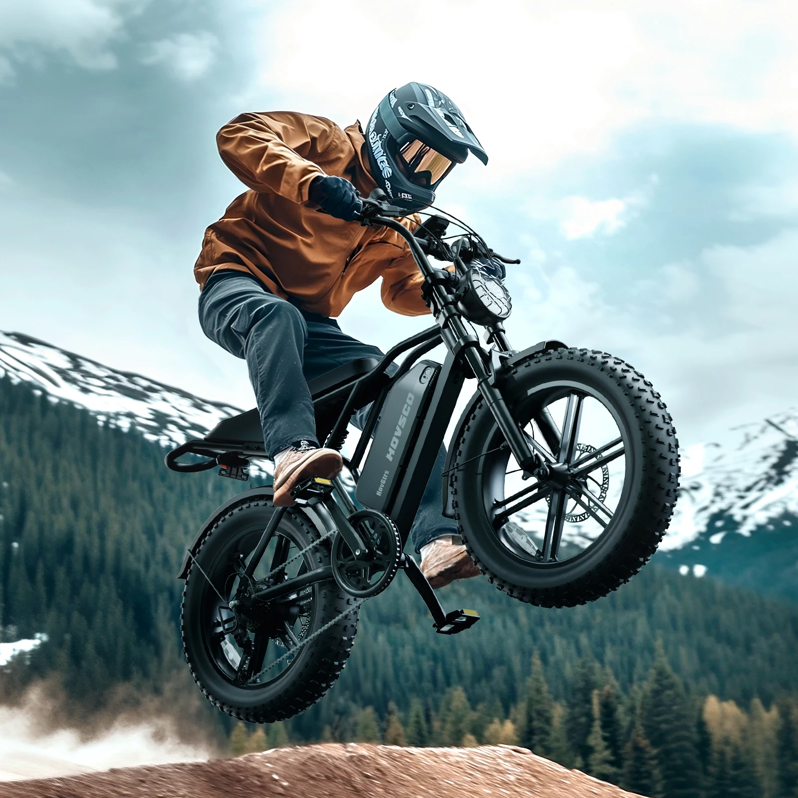 

20-дюймовый гибридный электрический горный велосипед (Ebike) с задним мотор-колесом 1000 Вт, 48 В, высокоскоростной, прочный, электрический