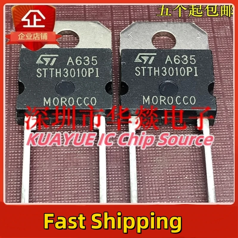 10PCS-30PCS STTH3010PI  TO-218-2 30A 1000V  Imported Original  NEW  Best Quality