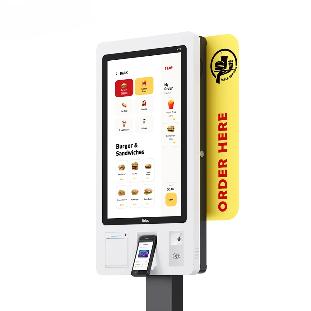 ekran dotykowy mcdonalds informacje własne zamawianie elektroniczny kiosk kaszowy