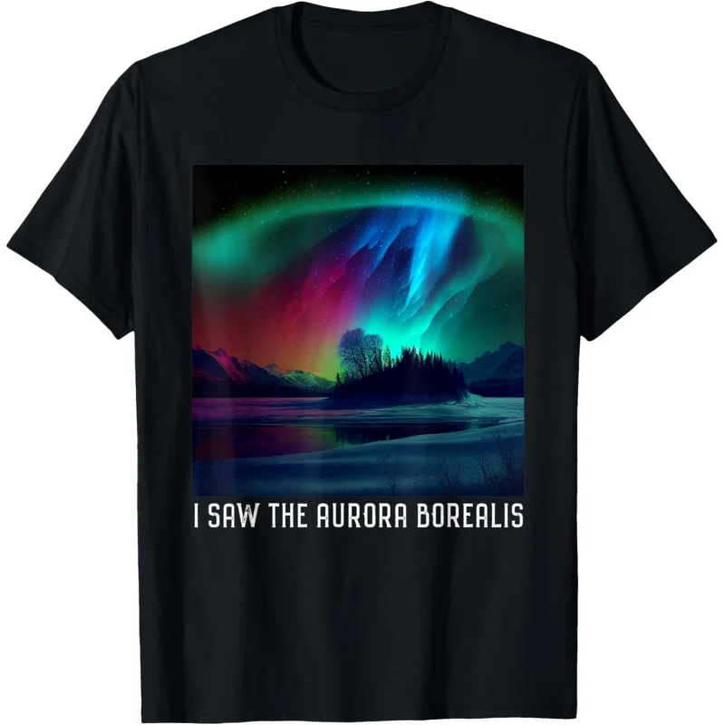 Northern Lights Aurora Borealis Souvenir Adults  Men's and Women's Styles T-Shirt ﻿