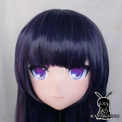 (KM5182)Top Quality Handmade Female Resin Cosplay Japanese Role Play Shirakiin Kigurumi Mas Crossdresser Doll Transgender Mask