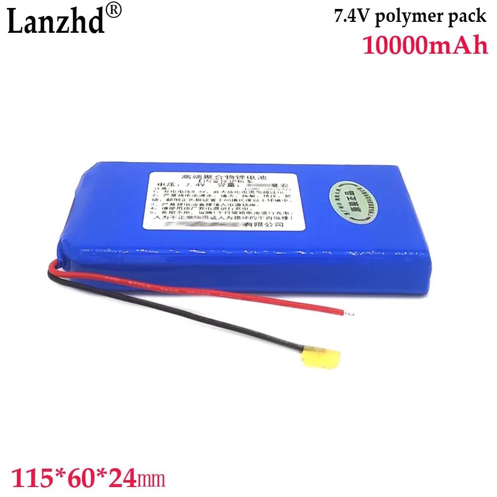 1-8pcs 7.4v 8.4V polymer lithium battery pack For Smart lock Large capacity Bluetooth speaker Small fan speaker batteries 10Ah