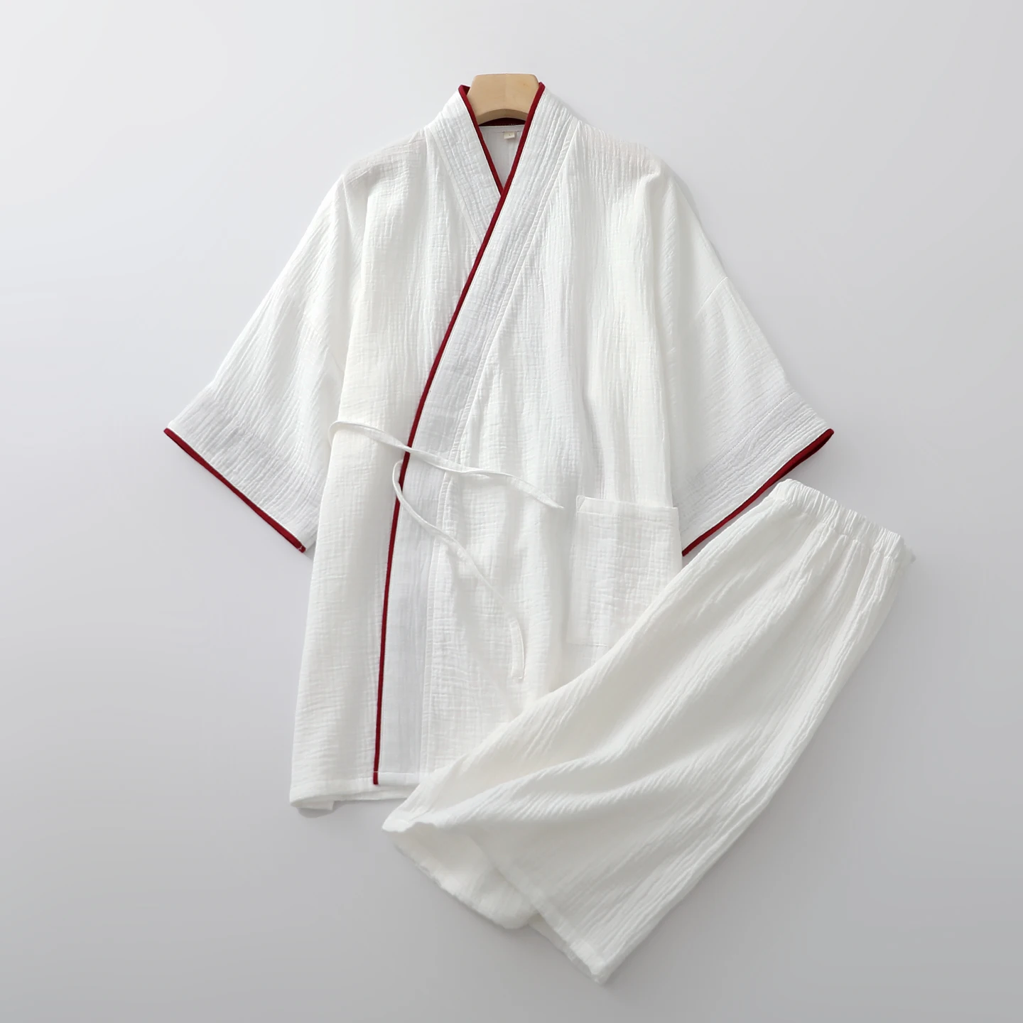 

Японское традиционное кимоно юката, летний женский или мужской кардиган Hanfu, шорты, комплект, удобная хлопковая домашняя одежда, одежда D0101