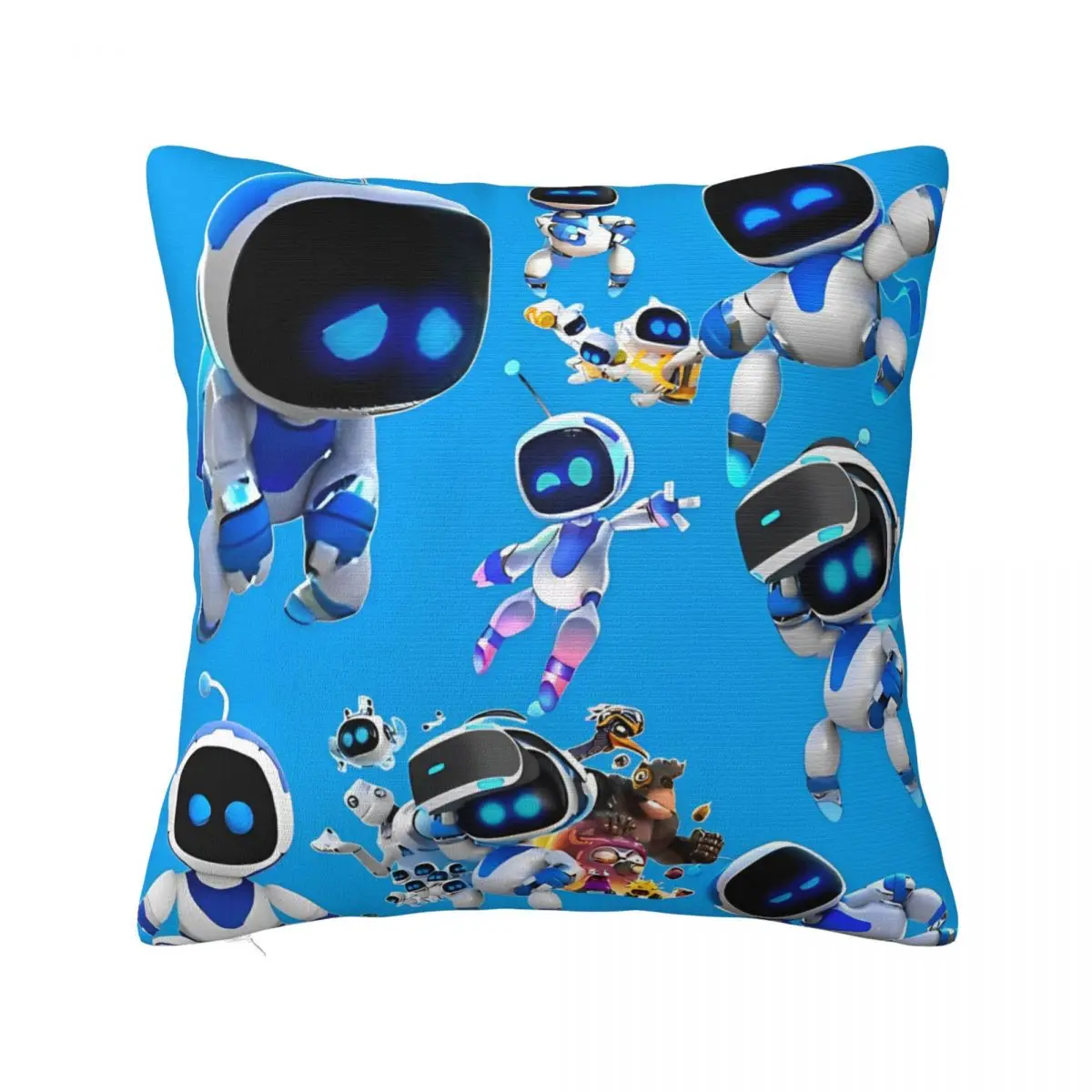 Astros Playroom Game Astrobot Pillowcase Double-sided Printing Cushion Cover Gift Throw Pillow Case Cover Home Zippered 40*40cm