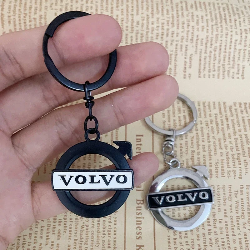 Metal Emblem Logo Keychain Car Key Ring Accessories For Volvo XC90 S60 V40 XC60 S80 S40 V70 V50 S90 T6 V60 V90 XC40 XC70 C30