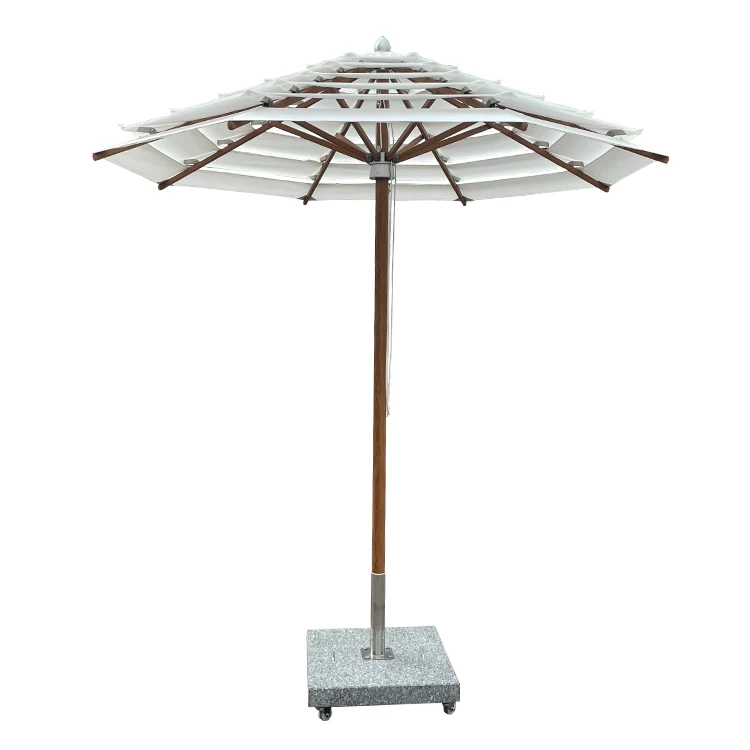 New design single double three four five six seven layers parasol umbrella wind proof engineering project parasol