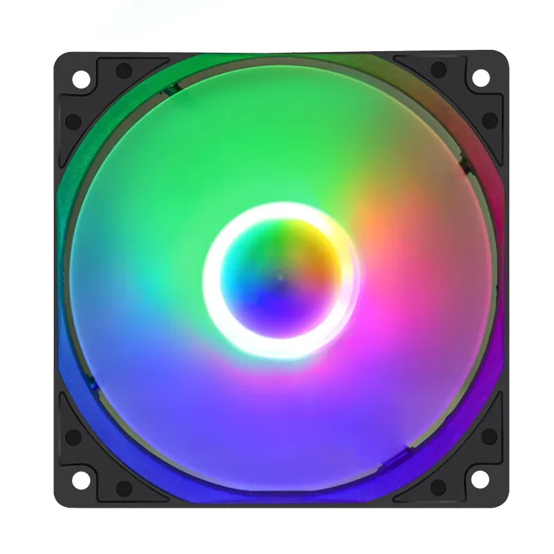 Shyrrik PC Case Cooler Fans 44.2CFM 1200RPM 22.5dB PC Cooling Silent 12cm Fan Cooler Fans RGB CPU Raditor Molex Line Air Cooling