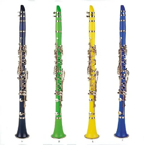 Wholesale high quality and cheap colorful ABS material clarinet in B flat