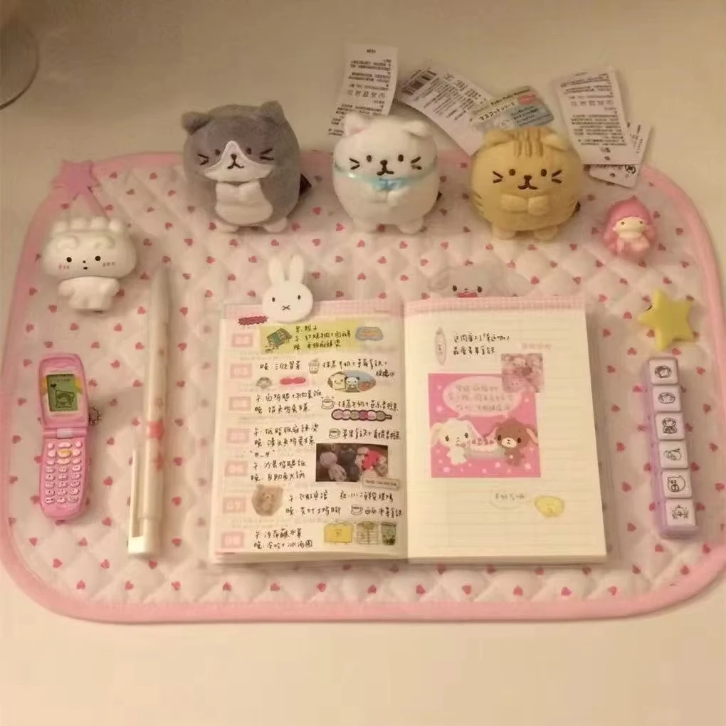 

Korean Ancient Simple Plaid Tablecloth Photo Atmosphere Table Mat Home Dormitory Office Tablecloth Ins Room Decoration Gift 2025