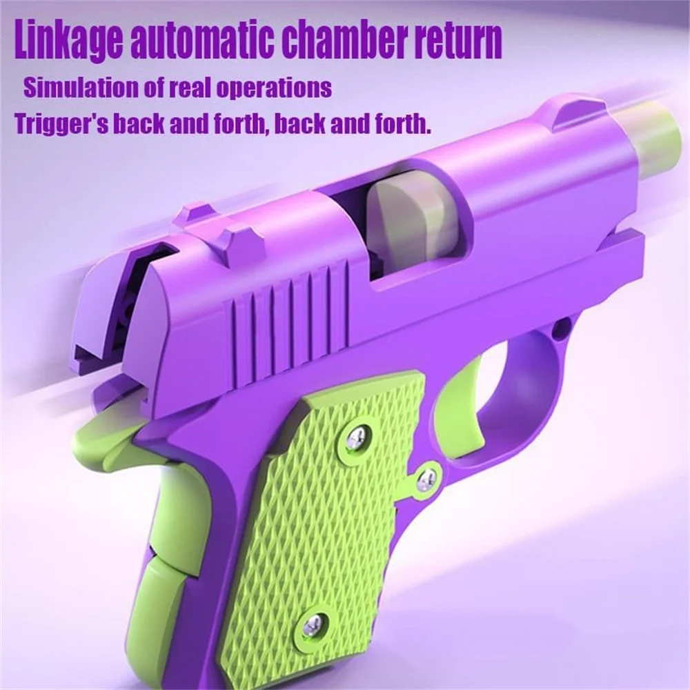 1911 Małe pistolety do druku 3D Mini pistolety antystresowe dla dzieci i dorosłych Nadaje się do łagodzenia ADHD, zabawy na stres