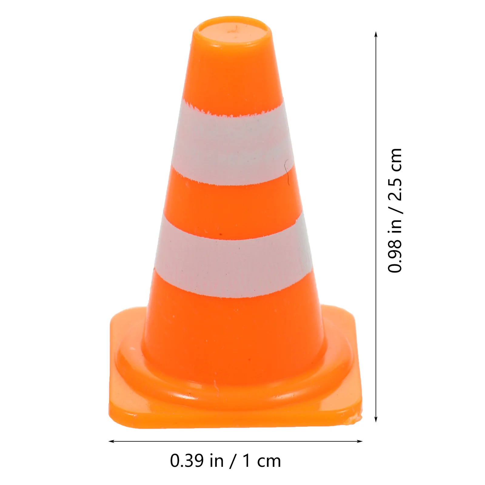 30Pcs/50pcs Mini Traffic Cones Decorative Roadblock Miniature Road Street Signs Toys Traffic Barricade Traffic Sign Model Toys