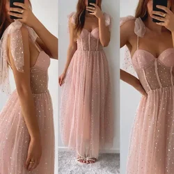 Womens Dresses Lace Tutu Mesh Sling Strap Sleeveless Tube Sexy Bridal Wedding Evening Party Ball Gown Skater Prom Dress Vestido