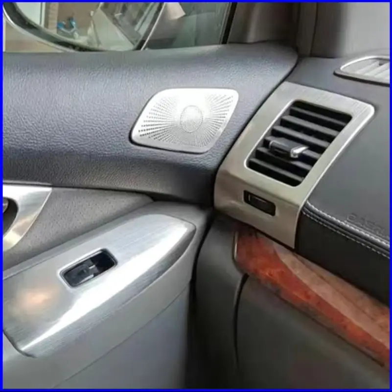 

For Toyota Land Cruiser Prado LC120 2003~2009 Front Door Audio Speaker Sound Loudspeaker Cover Trim Car Styling Auto Accessories