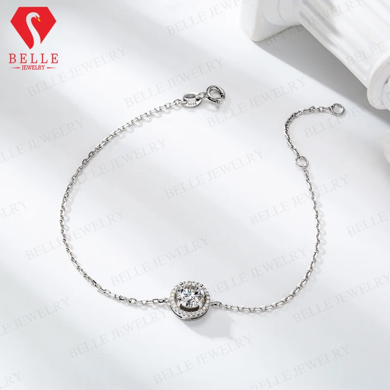 Moissanite Bracelet 1CT D Color VVS1 925 Sterling Silver GRA  Hypoallergenic Factory Direct Non Tarnish Women Holiday Gift