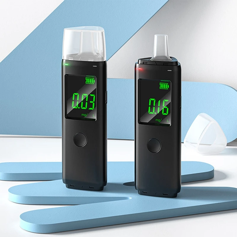 Drunk Driving Breathalyzer Quick Response Professional LCD Digital Display Detector For Drunk Driving Breathalyzer