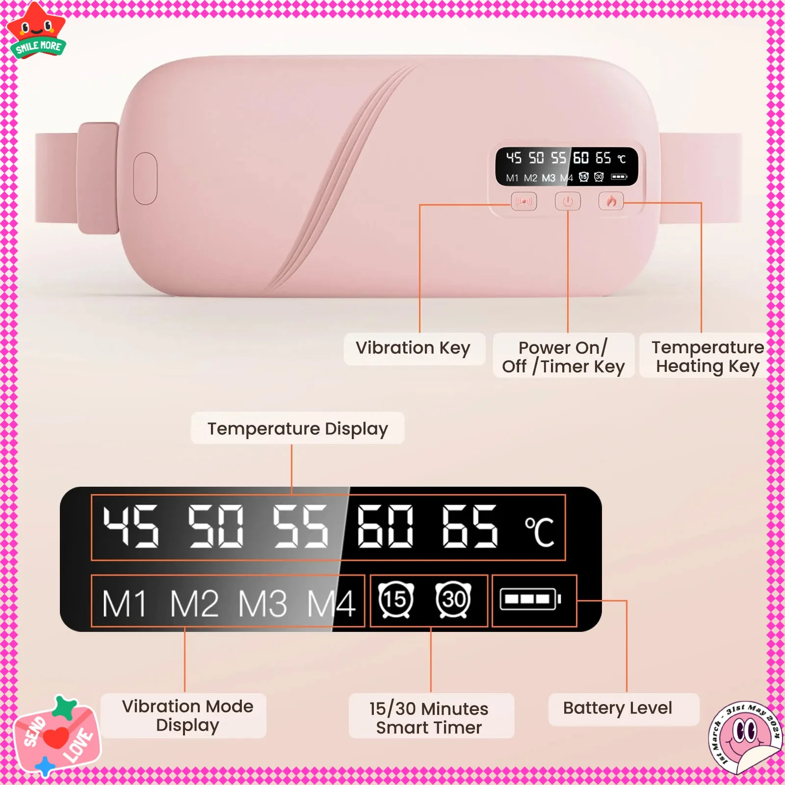 

Бестселлер: Массажный пояс с подогревом для живота, вибромассажер с горячим компрессом, согревающий пояс для женщин