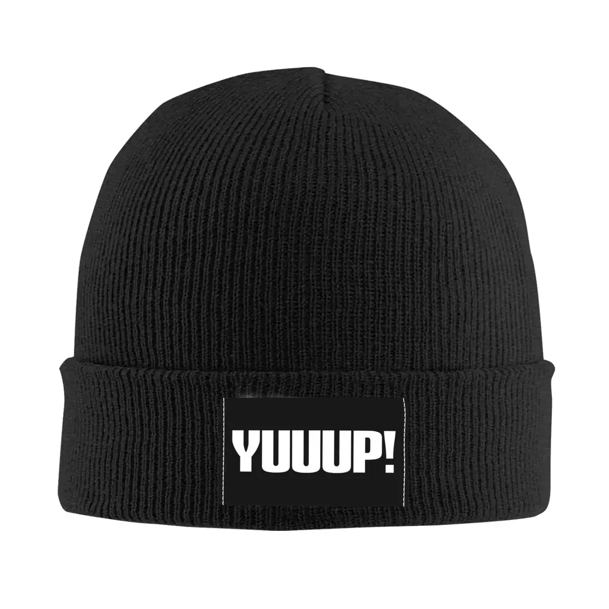 

Funny Yuuup Print Bonnet Hats Street Knit Hat For Men Women Winter Warm Custom Letter Skullies Beanies Caps