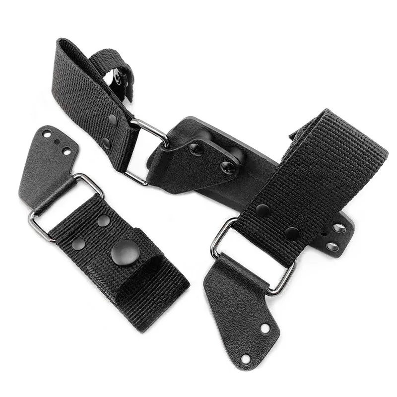 Funda cuchillo recto personalizada con clip cinturón y fijación