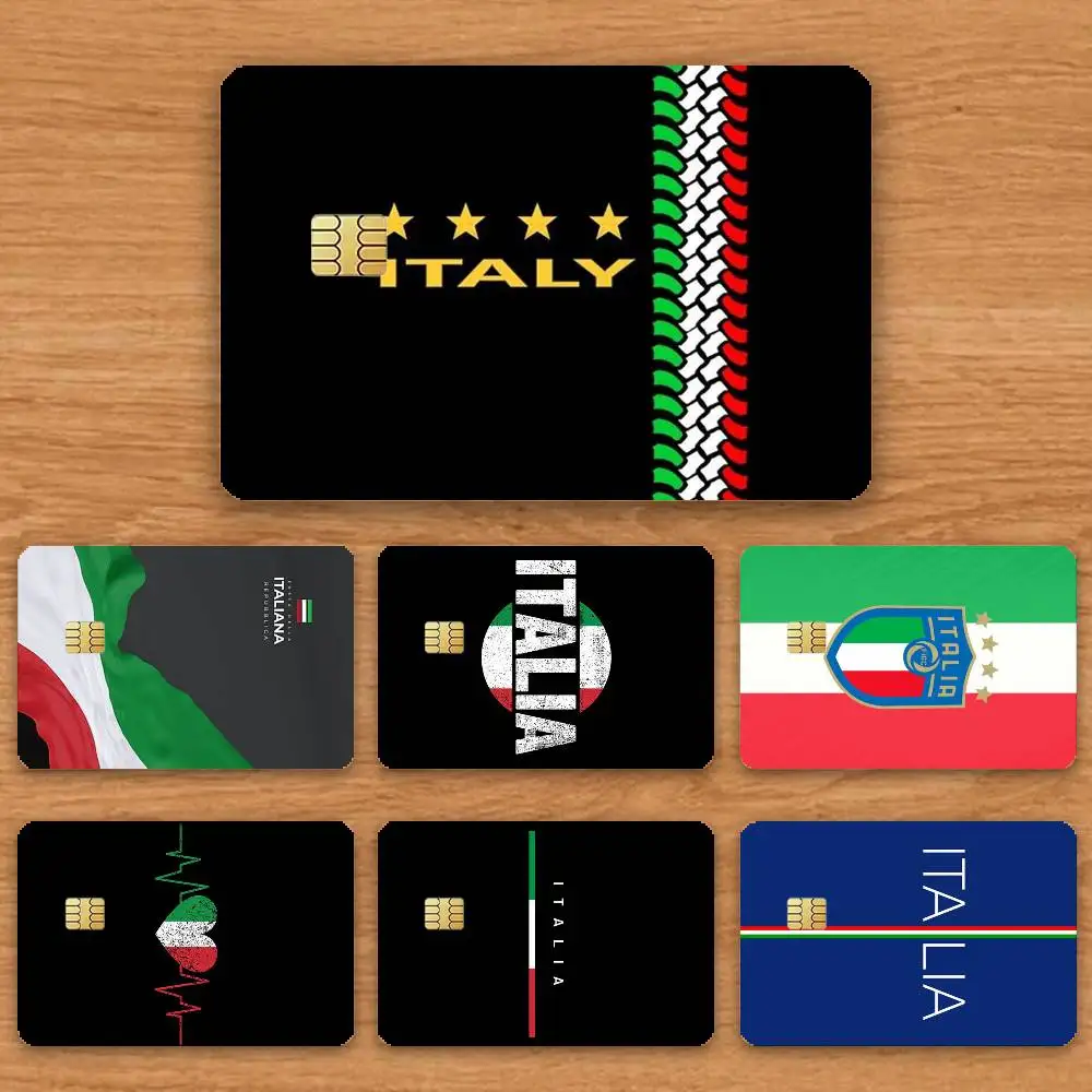 

Italy Flag Credit Card HD Stickers Game Card Decal Card Matte Film Skin Small Chip Waterproof Sticker