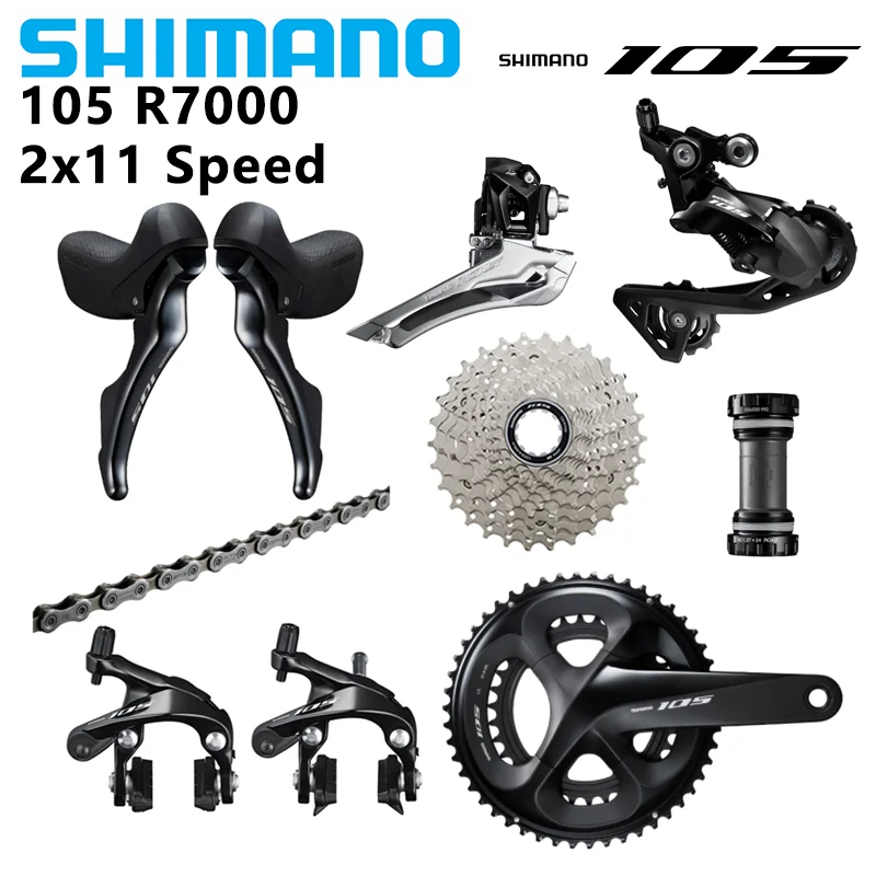 Shimano-シフトレバーのペア,105 r7000 11sグループ2x11s,11v rd r7000