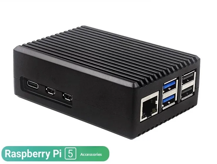 Passive Cooling Metal Armor Case Aluminum Alloy Shell for Raspberry Pi 5