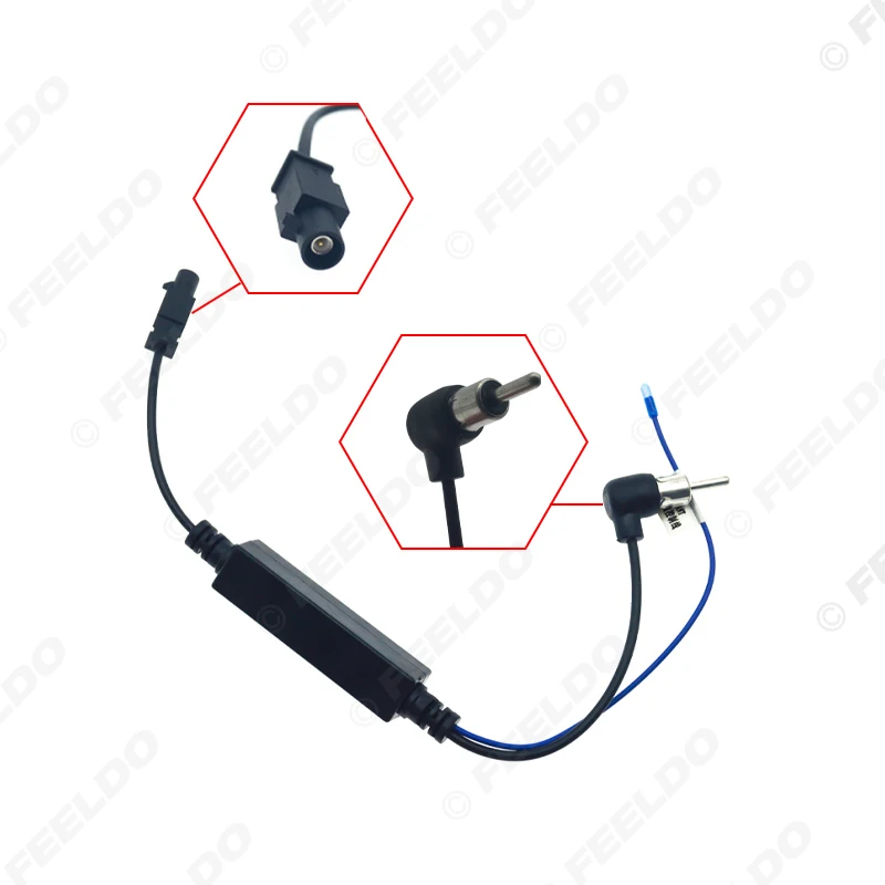 Car Radio Antenna Aerial Adaptor For Volkswagen Audi Citroen Ford Renault Bent Plug Cable Fakra Male Connector
