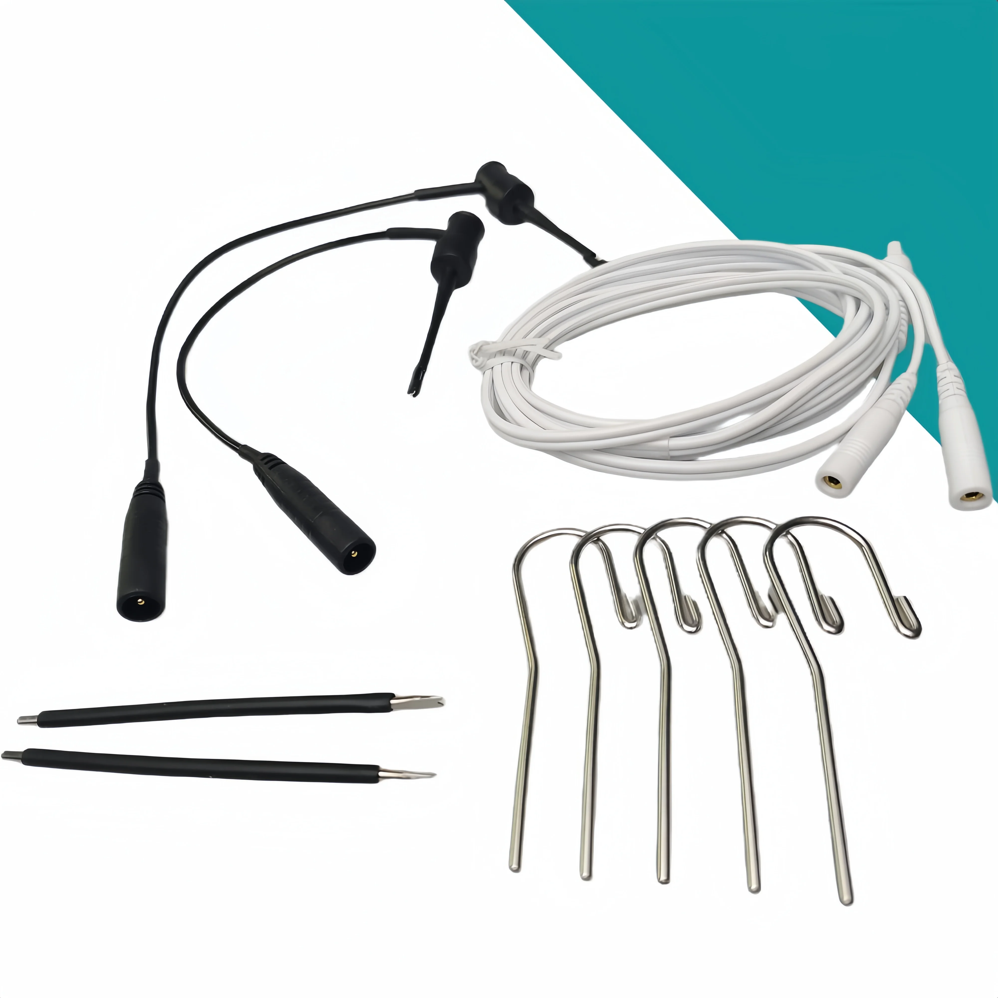 Dental Apex Locator Accessories Endodontic Measuring Cable Measuring Wire Probe Cord File Holders Hooks Lip Clips