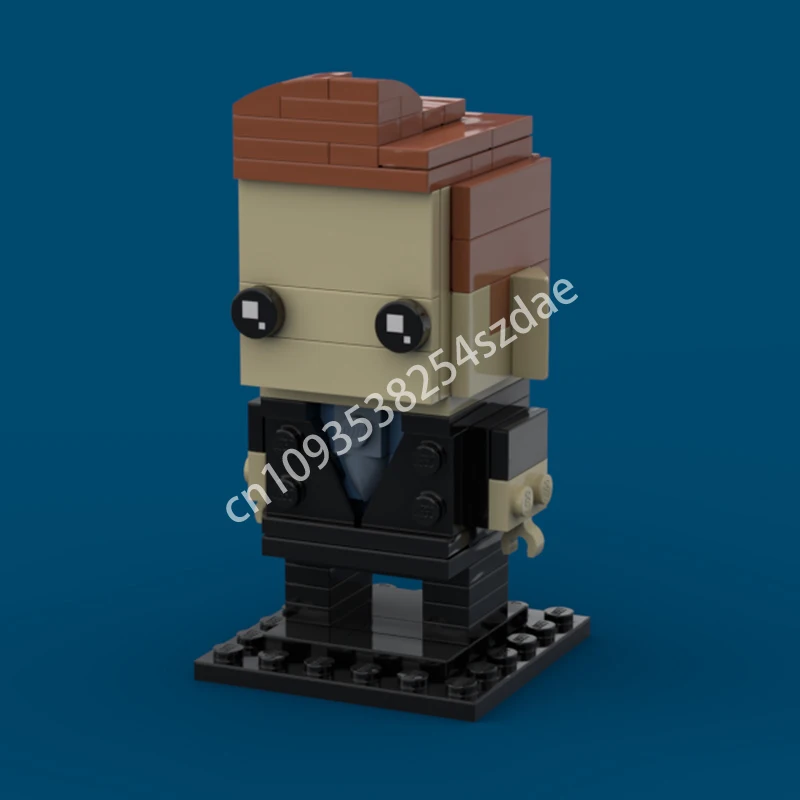 

103 шт. MOC Conan O'Brien Brickheadz строительные блоки модель на день рождения детская игрушка для развития терпении и концентрации