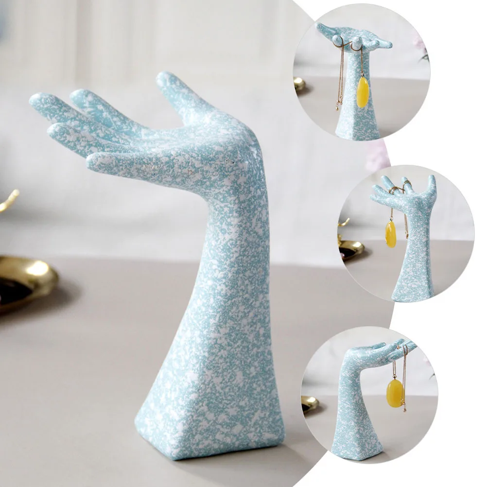 1Pcs Unique Jewelry Storage Rack Hand Modeling Display Stand Necklace Bracelet Rings Holder Chic Organizer for Home Use Or Store