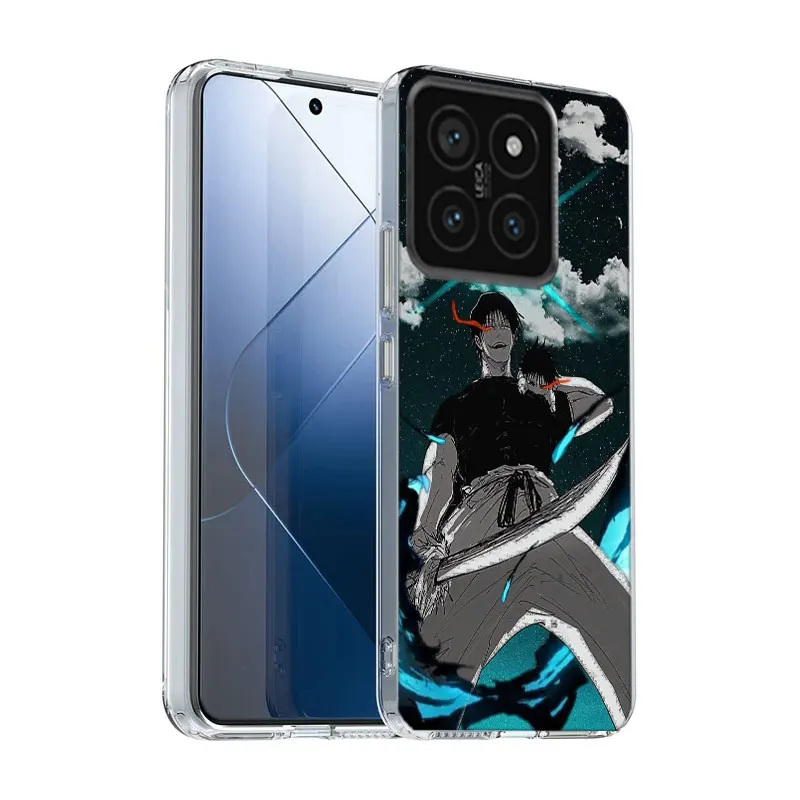 Jujutsu Kaisen Fushiguro Toji Clear Phone Case For Xiaomi Poco X6 X5 Pro X4 X3 NFC F4 GT F6 F5 F3 M5 M5S M4 M3 Pro F2 F1 TPU Pat