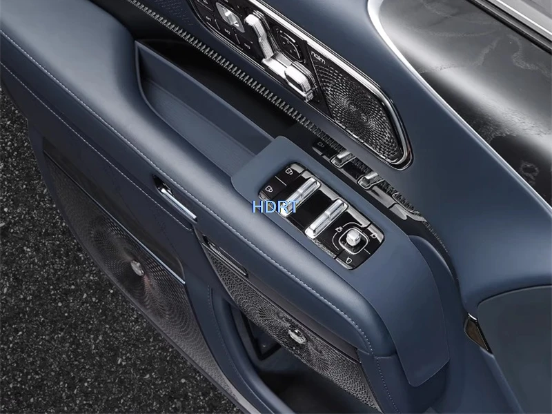 For Geely Zeekr 9X EX1H 2025 + Car Styling Door Handle Organizer Tray Cover Groove Mat Storage Box Accessories Interior Sticker
