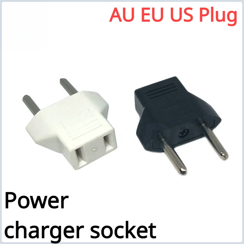 

Universal US To EU Plug USA To Euro Europe Travel Wall AC Power Charger Outlet Adapter Converter 2 Round Socket Input Pin